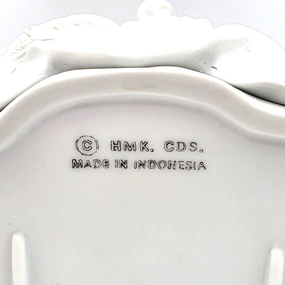 Vintage Hallmark HMK CDS Porcelain Religious Christian Angel Bible Book Holder - Picture 7 of 10